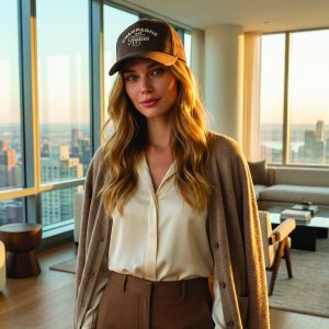 Champagne And Horses Baseball Cap