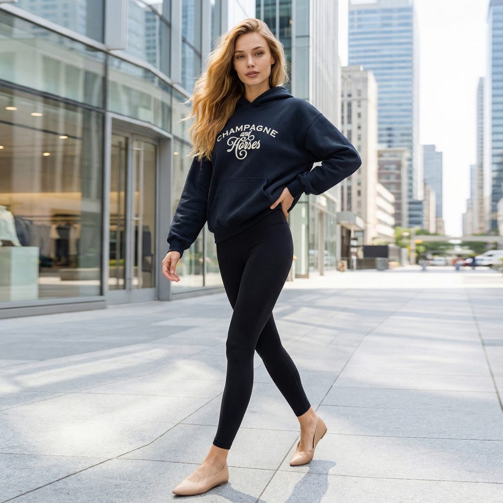 The Champagne & Horses Cocoon Hoodie